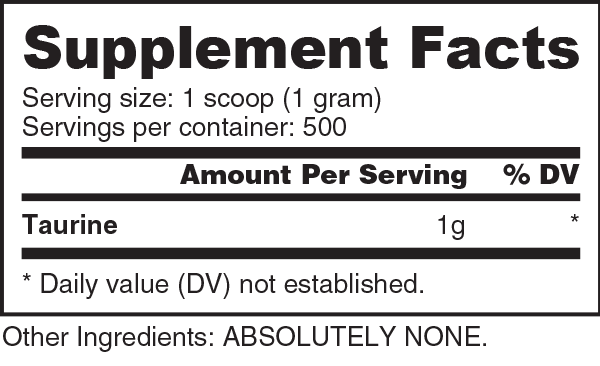 NutraBio Taurine